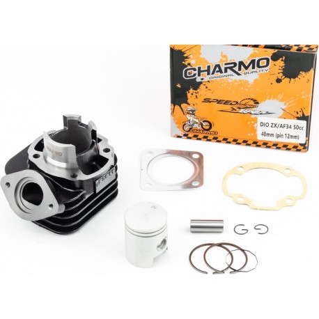 Цилиндр к-кт (цпг) Honda DIO ZX/AF34 50cc-40мм (палец 12мм) (AF35 DIO ZX/ AF48 LEAD), Тайвань CHARMO