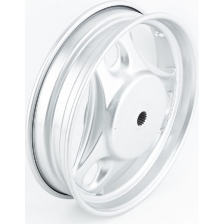 Диск колёсный задний Suzuki LET'S (стальной) (внутренние упорные бурты), серый Taiwan