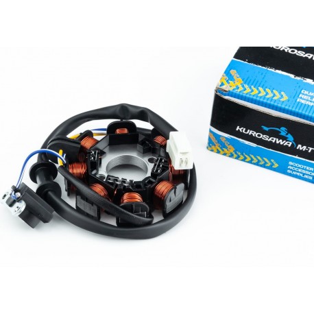 Статор магнето (генератора) Honda DIO AF34/35 (8 котушок роз'єм "мама 3") KUROSAWA