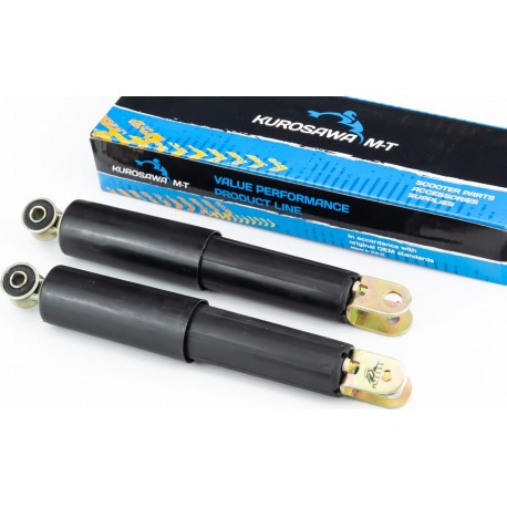 Амортизатор передній важіл.(маятник), к-кт 2шт GY6/Honda Tact, 250мм KUROSAWA