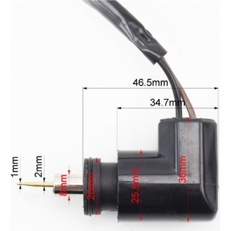Електроклапан карбюратора Yamaha BWS (5BM)-голка 13,4мм, "посадка" d-20мм Китай