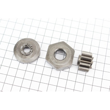 Храповик кикстартера Suzuki AD50 к-кт 3шт TATA