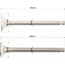 Клапана впускний (H-64/ D-18,5), випускний (H-64/ D-16) к-кт 2шт Китай