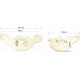 Тормозные колодки (дисковые) Suzuki AD100/RM 80/RM 85/DR-Z 125/ KAWASAKI KLX 125L/KMX 125 к-кт, жёлтые YONGLI