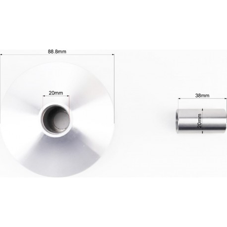 Вариатор передний к-кт Suzuki LET'S+втулка (внутренняя щека 14мм) KUROSAWA