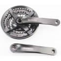 Шатуни FC-TY501 SHIMANO 170 мм, 42.34.24T MTB, алюмінієві, чорні