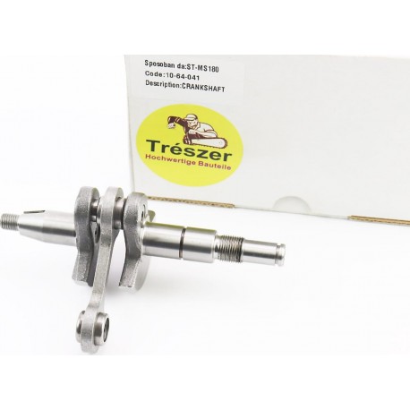 Коленвал, палец 10мм MS-180 + подшипник TRESZER