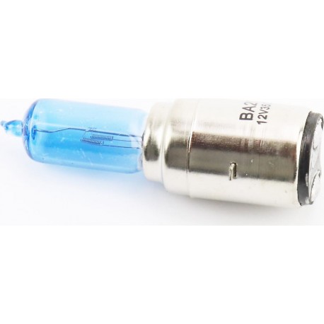 Лампа фары BA20D 12V 35/35W, синяя Китай