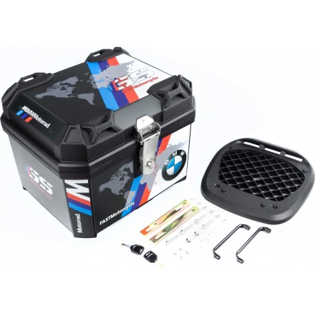 Кофр прямоугольный (пластмассовый) 410x330x310мм, чёрный FAST Motorcycle BMW 45L Китай