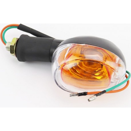 Поворотник овальный "RACE", прозрачное стекло Китай