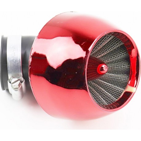 Фильтр воздушный нулевой 42мм 45град. "ТУРБИНА", красный Китай