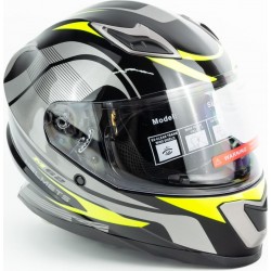 Шлем интеграл M62 S (55-56см), чёрно-салатовый FORTE