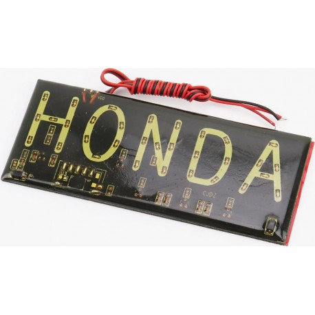 Табличка светодиодная "HONDA" (12*5см) Китай