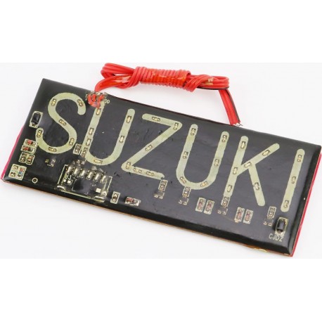 Табличка светодиодная "SUZUKI" (12*5см) Китай