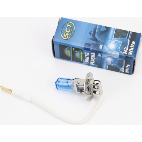 Лампа фари H3 12V 55W Super White (галоген) SCT