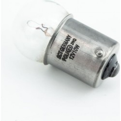 Лампа поворотника BA15S (с цоколем), белая 12V/10W G18 SCT