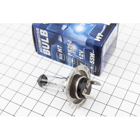 Лампа фары H7 PX26D 12V 55W PX26D Basic (галоген) SCT