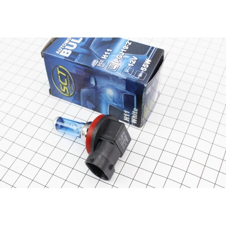 Лампа фары H11 12V 55W PGJ19-2 (галоген) SCT