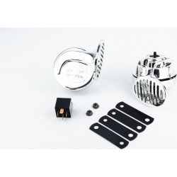 Сигнал Подвійний, хром+реле Китай 301691