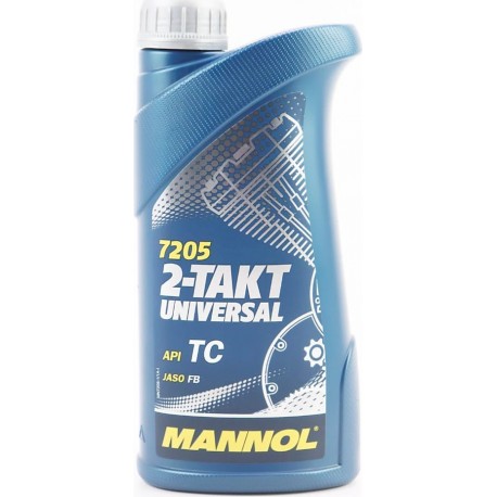 Масло 2T минеральное универсальное "UNIVERSAL", 1L MANNOL