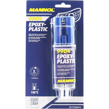 Клей двухкомпонентный для пластиковых деталей "EPOXY-PLASTIC", 30g MANNOL