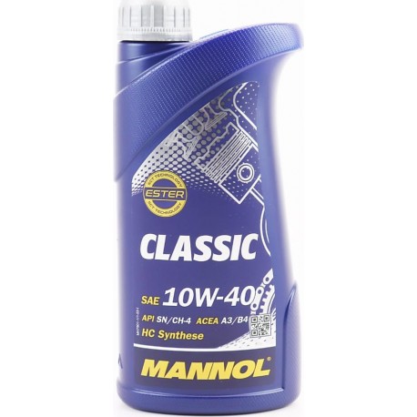 Масло 4T 10W-40 полусинтетическое универсальное "CLASSIC", 1L MANNOL