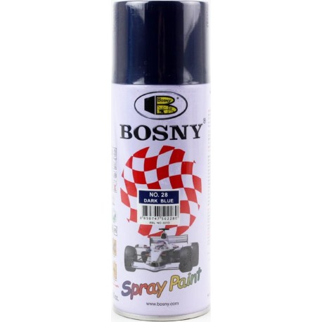 Краска тёмно-синяя акрил №28, аэрозоль 400ml BOSNY