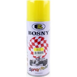 Краска жёлтая акрил №41, аэрозоль 400ml BOSNY