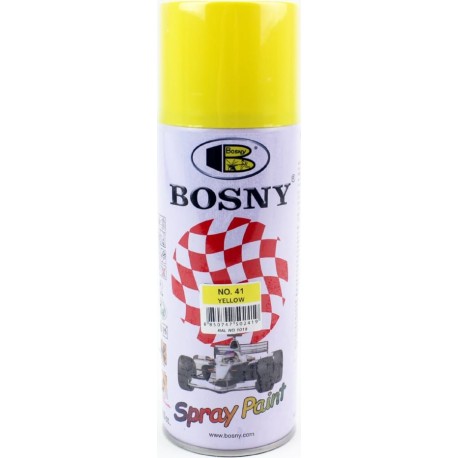 Краска жёлтая акрил №41, аэрозоль 400ml BOSNY
