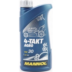 Олія 4T 10W-30 мінеральна для садової техніки "AGRO SAE 30", 1L MANNOL
