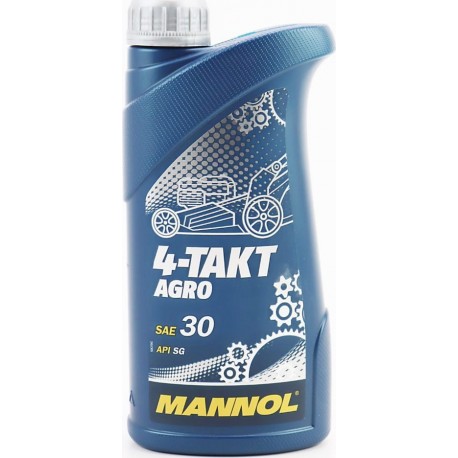 Олія 4T 10W-30 мінеральна для садової техніки "AGRO SAE 30", 1L MANNOL