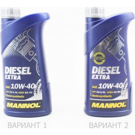 Масло 4T 10W-40 полусинтетическое дизельное "DIESEL EXTRA", 1L MANNOL