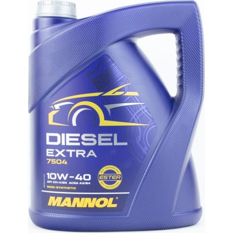 Масло 4T 10W-40 полусинтетическое дизельное "DIESEL EXTRA", 5L MANNOL
