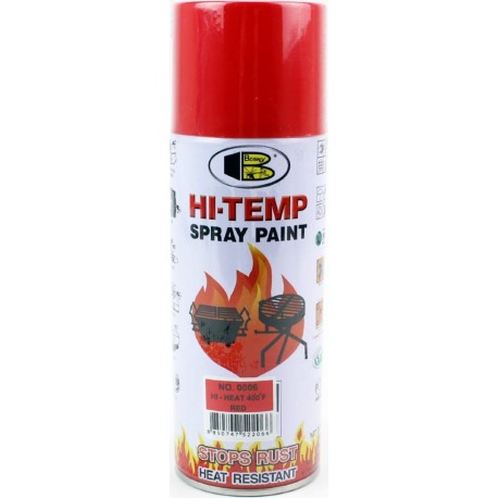 Краска красная, термостойкая №0006, аэрозоль 400ml BOSNY