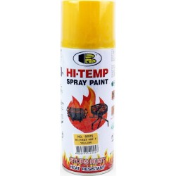 Краска жёлтая, термостойкая №0025, аэрозоль 400ml BOSNY