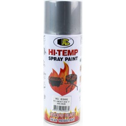 Краска серебристая, термостойкая №0300, аэрозоль 400ml BOSNY