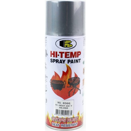 Краска серебристая, термостойкая №0300, аэрозоль 400ml BOSNY