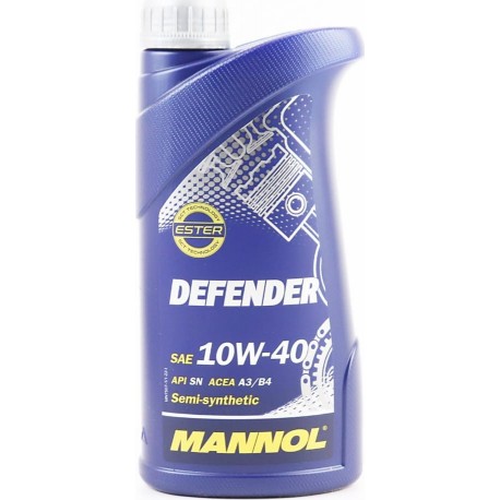 Масло 4T 10W-40 полусинтетическое универсальное "DEFENDER", 1L MANNOL