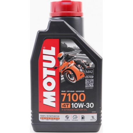 Масло 4T 10W-30 синтетическое для мототехники "7100 MA2", 1L MOTUL