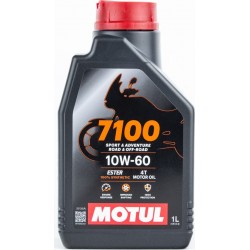 Масло 4T 10W-60 синтетическое для мототехники "7100 MA2", 1L MOTUL