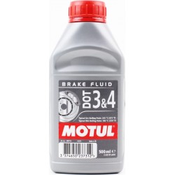 Тормозная жидкость синтетическая "DOT-3/4 Brake Fluid", 500ml MOTUL