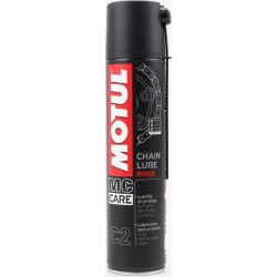 Смазка для приводных цепей (липкая) "C2 CHAIN LUBE ROAD", аэрозоль 400ml MOTUL