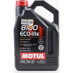 Масло 4T 5W-30 синтетическое универсальное "8100 ECO-LITE", 4L MOTUL