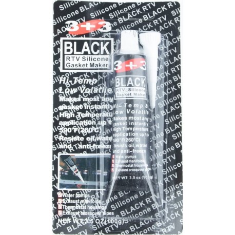 Герметик прокладочный силиконовый, чёрный (высокотемпературный) "GASKET MAKER BLACK", 100g Китай