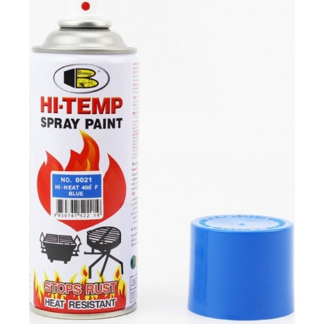 Краска синяя, термостойкая №0021, аэрозоль 400ml BOSNY