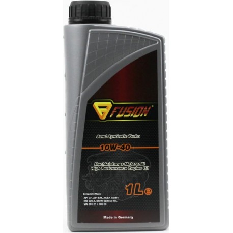 Масло 4T 10W-40 полусинтетическое универсальное "TURBO", 1L FUSION