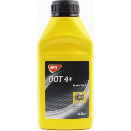 Тормозная жидкость синтетическая "DOT4 + ", 500ml MOL-Dynamic