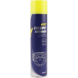 Полироль для пластика с ароматизатором (новая машина) "Cockpit Reiniger", аэрозоль 650ml MANNOL