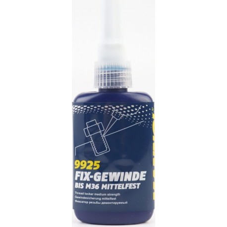 Фіксатор різьблення "FIX-GEWINDE BIS 36 MITTELFAST", 50ml MANNOL
