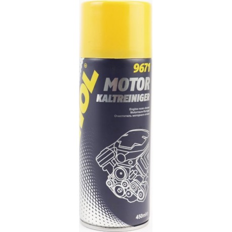 Очиститель двигателя, моторного отсека "MOTOR KALTREINIGER", аэрозоль 450ml MANNOL